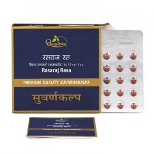 Dhootapapeshwar Rasaraj Rasa Premium Quality Suvarnakalpa - 10 Tablets