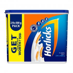 Horlicks Health & Nutrition Drink 500 g (Combo Pack of 2)