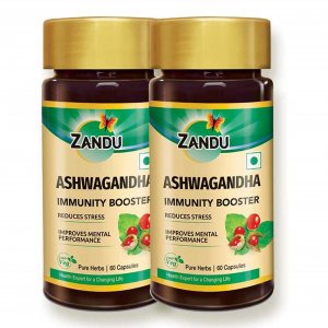 Zandu Ashwagandha Capsules, With Goodness of Natural Extracts of Ashwagandha,