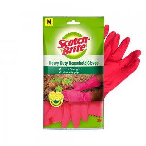 Scotch-Brite Rubber Heavy Duty Gloves (with Fresh lemon scent