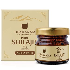 UPAKARMA Natural & Pure Ayurvedic Shilajit/Shilajeet Resin 30 Gram Mega Pack