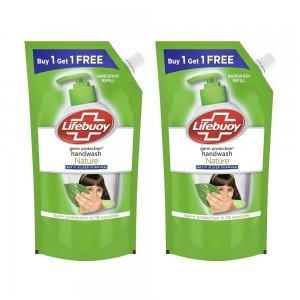 Lifebuoy Nature Germ Protection Green Tea Liquid Handwash Refill, Fights Bacteria And Viruses, Maintains Hand Hygiene