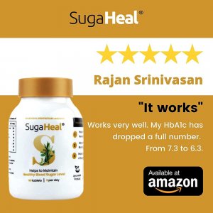 SugaHeal (90 tablets)– Clinically proven Ayurvedic product