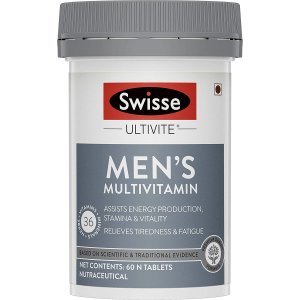 Swisse Ultivite Men’s Multivitamin Supplement (with 36 Herbs, Vitamins & Minerals)