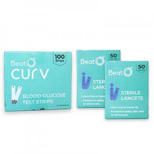 BeatO CURV - Blood 100 Glucose Test Strips