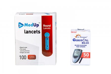 DR. MOREPEN BG-03 50 Test Strips with MedUp