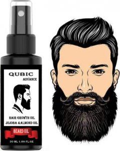 QUBIC Beard and Hair Growth Oil for Men