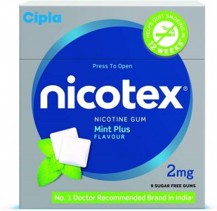 Cipla Nicotex Nicotine Sugar Free Mint Plus Gums
